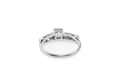 Platinum Art Deco Old Cut Diamond Ring