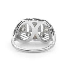 Platinum Art Deco Old Cut Diamond Ring