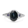 Platinum Art Deco Sapphire Ring