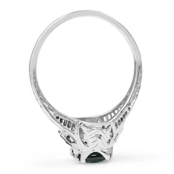 Platinum Art Deco Sapphire Ring