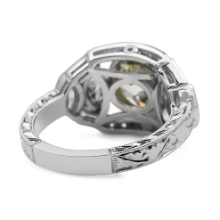 Platinum Art Deco Style Old Cut Diamond Ring