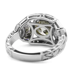 Platinum Art Deco Style Old Cut Diamond Ring