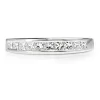Platinum Channel Set Diamond Band