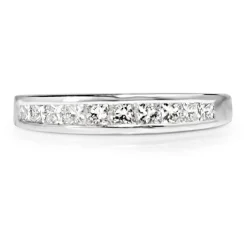 Platinum Channel Set Diamond Band