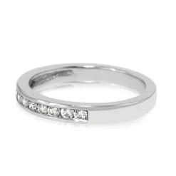 Platinum Channel Set Diamond Band Ring
