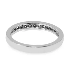 Platinum Channel Set Diamond Band Ring