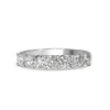 Platinum 1.04ct Diamond Shared Claw Band Ring