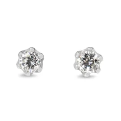 Platinum .60ct Diamond Stud Earrings