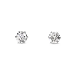 Platinum .30ct Diamond Stud Earrings