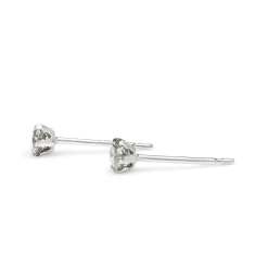 Platinum .20ct Diamond Stud Earrings
