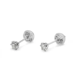 Platinum .20ct Diamond Stud Earrings
