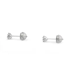 Platinum .20ct Diamond Stud Earrings