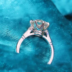 Platinum 3.06ct Old Cut Diamond Solitaire Ring
