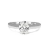 Platinum 1.00ct Oval Diamond Solitaire Ring
