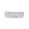 Platinum 1.00ct Pavè Diamond Band Ring