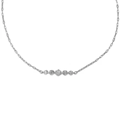 Platinum Diamond 5 Stone Bracelet