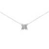 Platinum Diamond 'Clover' Style Necklace