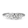 Platinum Diamond Cluster Ring