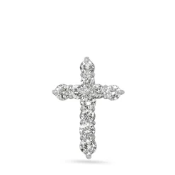 Platinum Diamond Cross Necklace