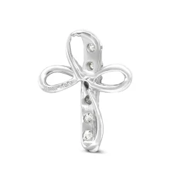 Platinum Diamond Cross Pendant