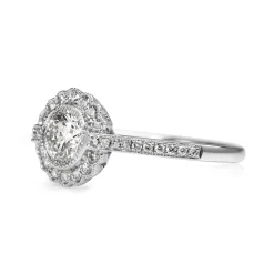 Platinum Diamond Daisy Ring