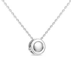 Platinum Diamond Halo Necklace