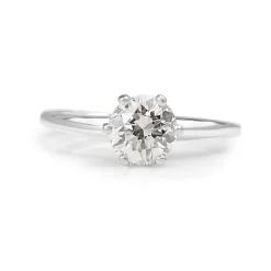 Platinum Diamond Solitaire Ring