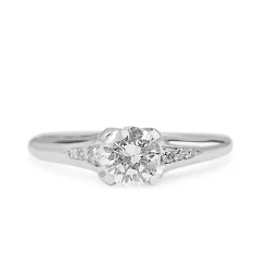 Platinum Diamond Solitaire Ring