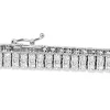 Platinum Double Row Diamond Tennis Bracelet