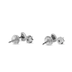 Platinum Heart Drop Diamond Stud Earrings - Reserved for MW Layby