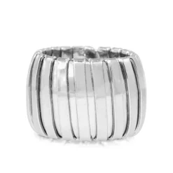Platinum Italian Flexible Ring
