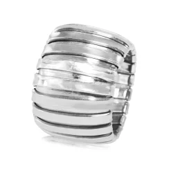 Platinum Italian Flexible Ring