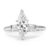 Platinum Marquise Diamond Solitaire Ring
