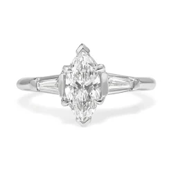 Platinum Marquise Diamond Ring