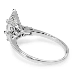 Platinum Marquise Diamond Solitaire Ring
