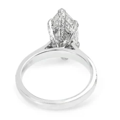 Platinum Marquise Diamond Solitaire Ring