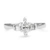 Platinum Marquise Vintage Diamond Ring
