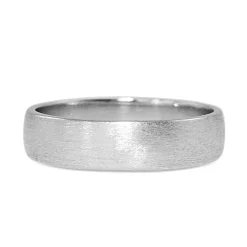 Platinum Matte Finish 5mm Band Ring