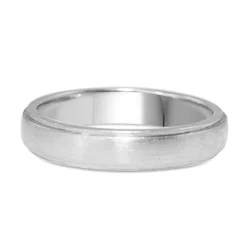Platinum Matte Finish 3.95mm Band Ring