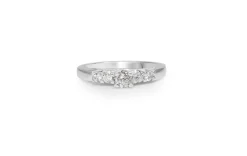 Platinum Old and Brilliant Cut Diamond Ring