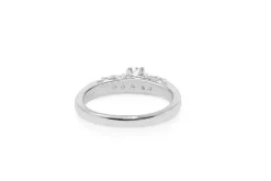 Platinum Old and Brilliant Cut Diamond Ring