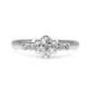 Platinum Old Cut 5 Stone Diamond Ring