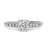 Platinum Old Cut Diamond Solitaire Ring