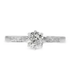 Platinum Old Cut Diamond Solitaire Ring