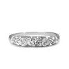 Platinum Old Cut Diamond Band Ring