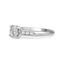 Platinum Old Cut Diamond Solitaire Ring