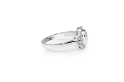 Platinum Old Cut Diamond Art Deco Style Ring