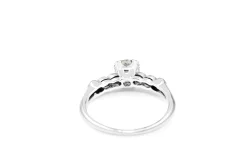 Platinum Old Cut Diamond Solitaire Ring
