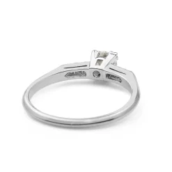 Platinum Old Cut Diamond Ring