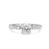 Platinum Oval Diamond Solitaire Ring